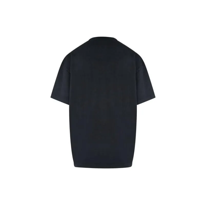 VERSACE Logo Print T Shirt 'Black/Fuchsia'-1