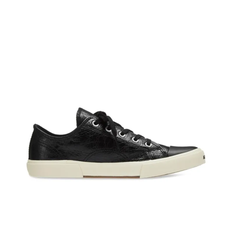 Balenciaga Paris Low Top Leather Sneaker Black-1
