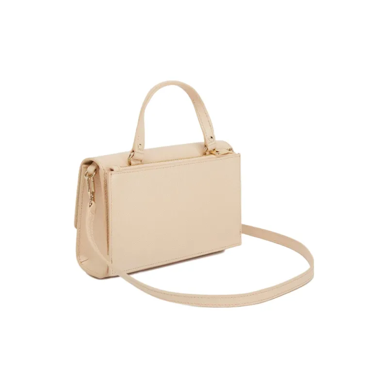 Furla 1927 Collection Textured Leather Handbag, Shoulder Bag, Crossbody Bag Large Size Women's Pink-2