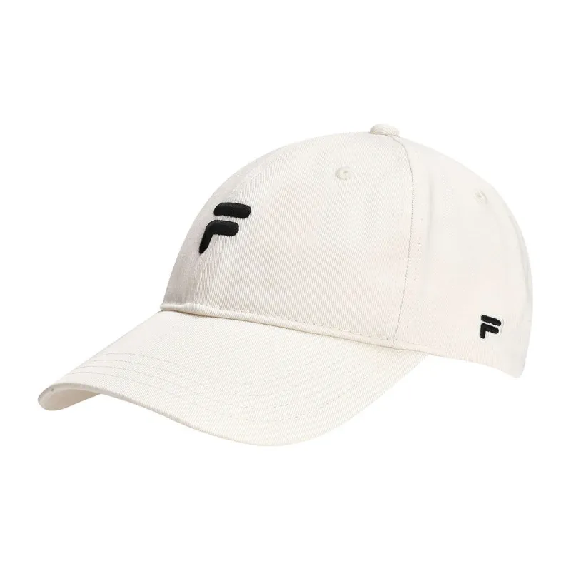 FILA FUSION Cotton Baseball Caps Unisex Ecru-1