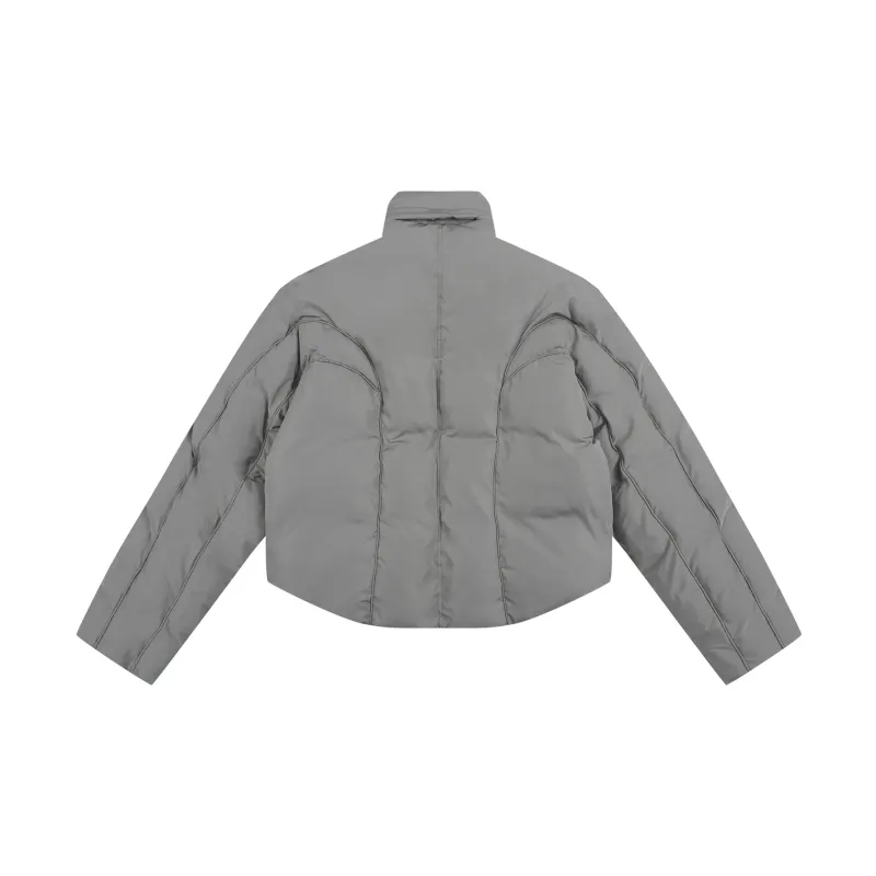 11ESTRANGER Puffer Jacket Unisex Gray-1