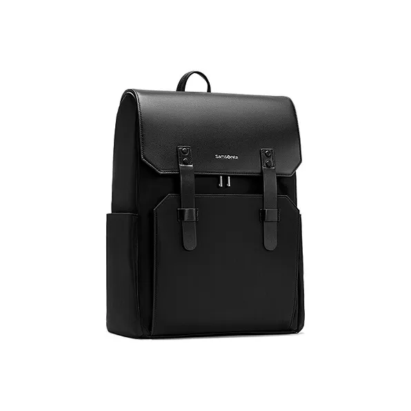 SAMSONITE Cow Leather Backpack Regular Unisex Blue/Black-8
