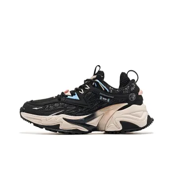 Erke Dijiang Low Top Running Shoes Women's Black Gray