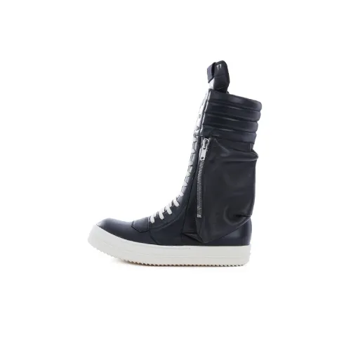RICK OWENS/RO High Top Stylish Skateboarding Shoes Men's Black