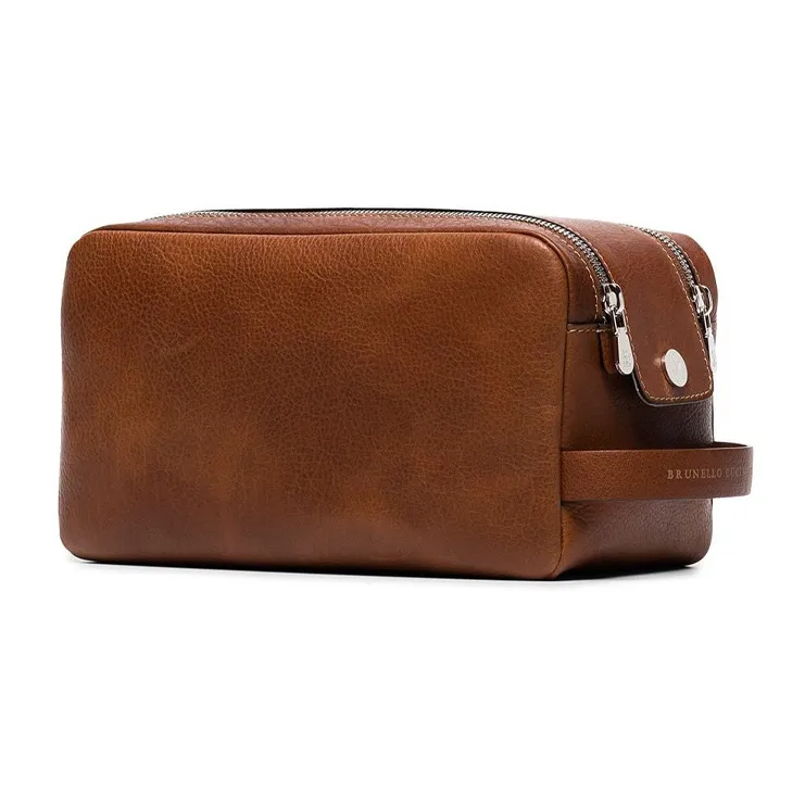 Brunello Cucinelli Zipped Wash Bag-2