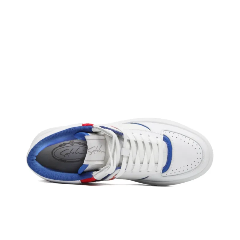 Satchi Skateboard Shoes Men High Top White-3
