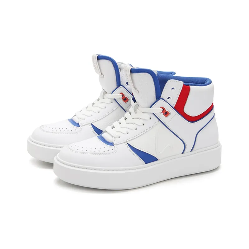 Satchi Skateboard Shoes Men High Top White-2