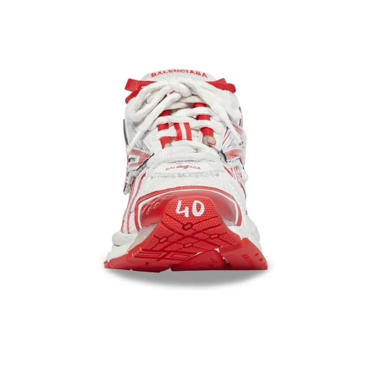 Balenciaga Runner Sneaker 'White Red'-4