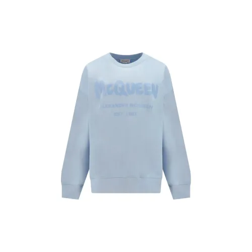 Alexander McQueen Sweatshirts Women's Light Blue