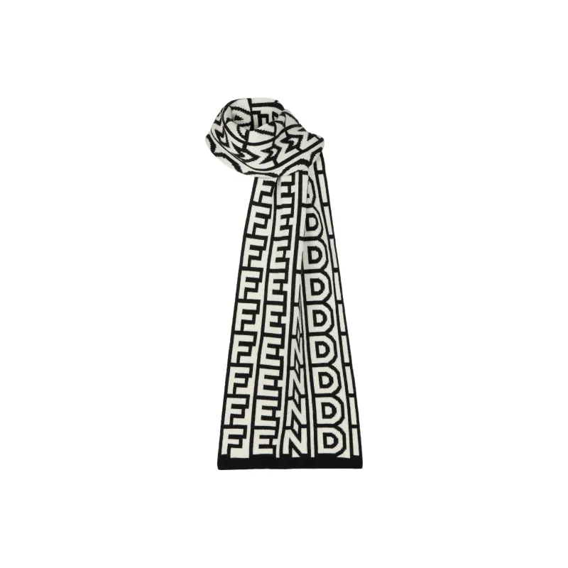 FENDI X Marc Jacobs Allover Logo Wool Scarf-0