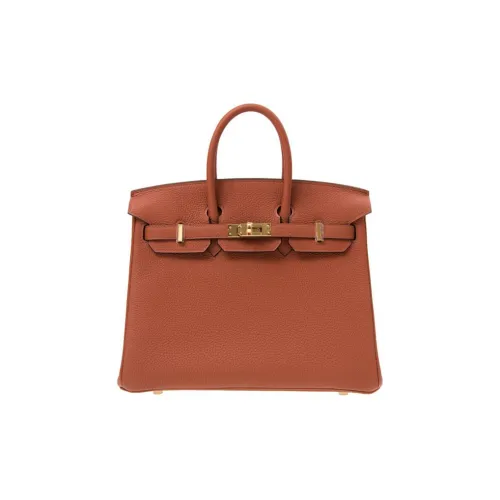HERMES Birkin Togo Calfskin Birkin Bag Handbags Regular Women's 6C Cuivre Pumpkin