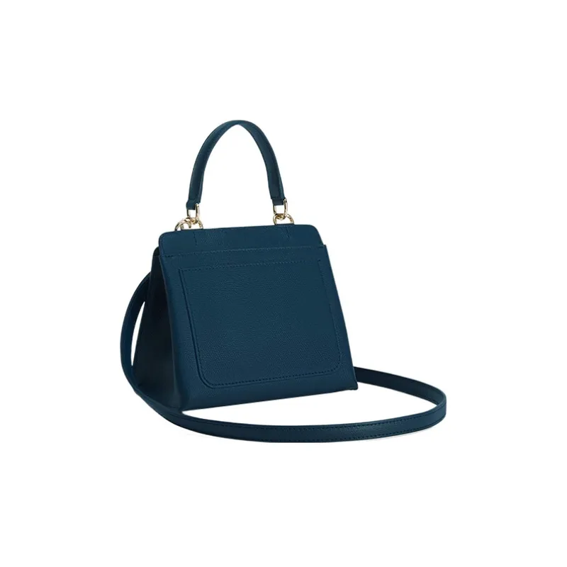 Furla 1927 Collection Leather Tote Bag Shopping Bag Shoulder Bag Crossbody Bag Handbag Mini Women's Turquoise-2