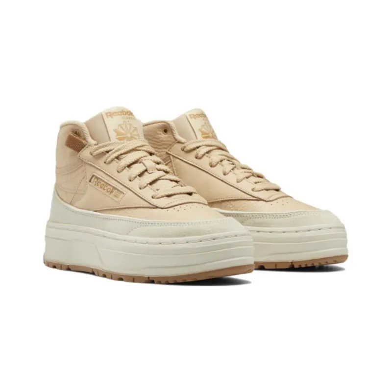 Reebok Women's Club C Geo Mid 'Weathered Beige' Women's-2