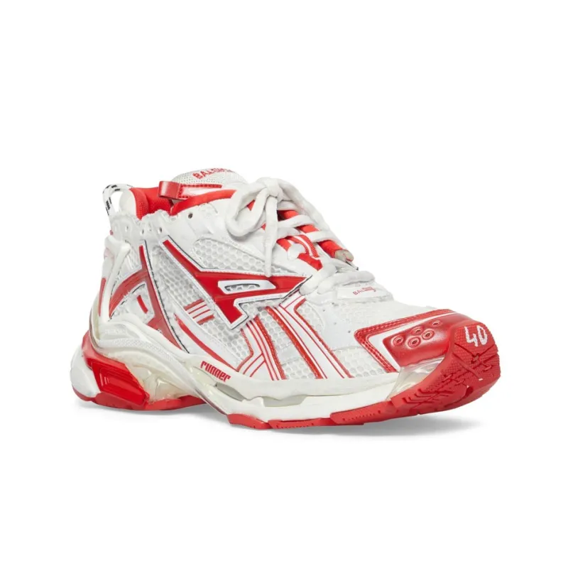Balenciaga Runner Sneaker 'White Red'-2