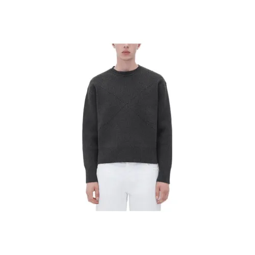 Bottega Veneta Cashmere Sweater Men Dark Gray