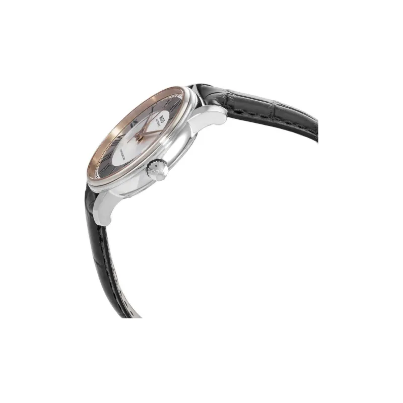 MIDO Baroncelli Collection Automatic Mechanical Movement Men's Watches Watch 39mm Silver Dial Cowhide Strap-1