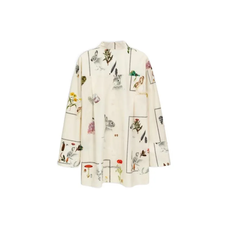 Lanvin SS23 BOTANICA Shirts Unisex Beige-1