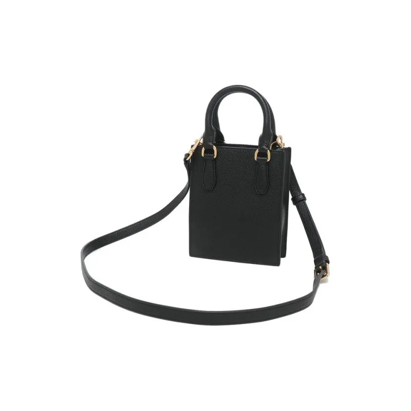 TORY BURCH Emerson Cow Leather Sheet Music Bag Handbag Shoulder Bag Crossbody Bag Mini Women's Black-2