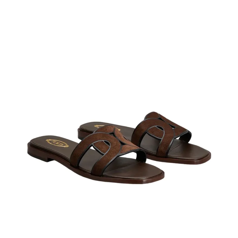 TOD'S Open Toe Slip On Sandals Women's-2