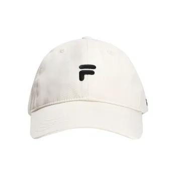 FILA FUSION Cotton Baseball Caps Unisex Ecru