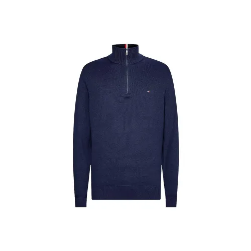 Tommy Hilfiger Cashmere Sweaters Men Blue