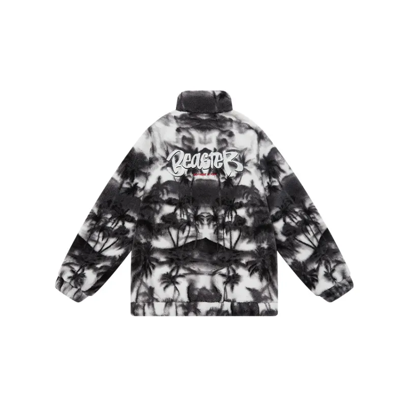 BEASTER Puffer Jacket Unisex Black & White-1