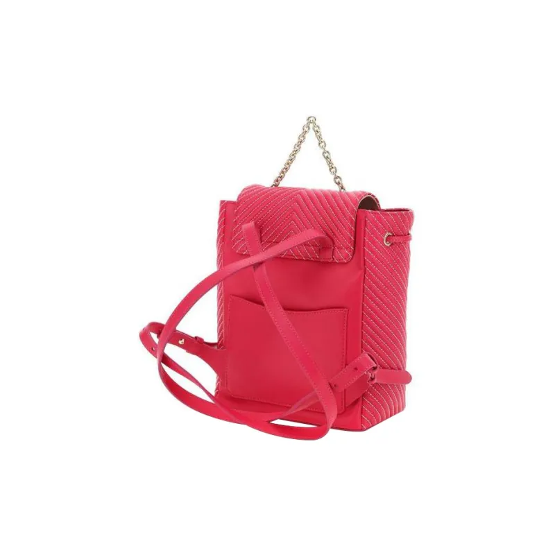 Furla Pop Star Lambskin Detail Backpack Women's Fuchsia-1