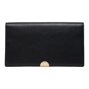 COACH Dreamer Smooth Leather Clutch Card Holder, Wallet Women's Black