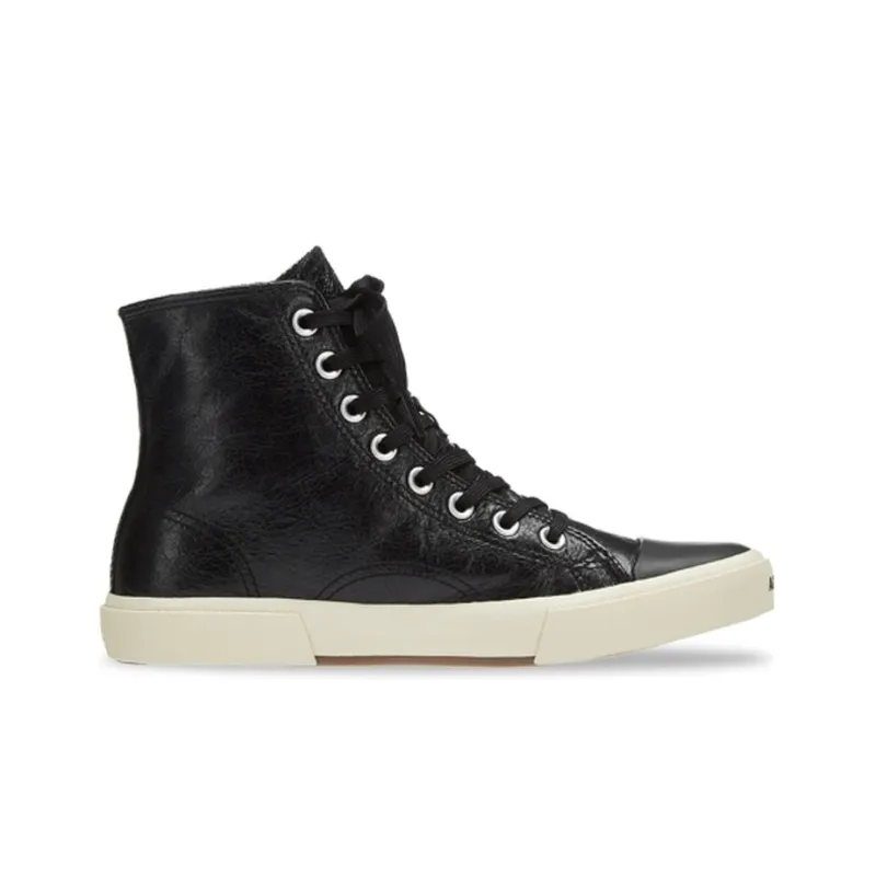 Balenciaga Paris High Top Sneakers 'Black Leather And White Rubber' Women's-1
