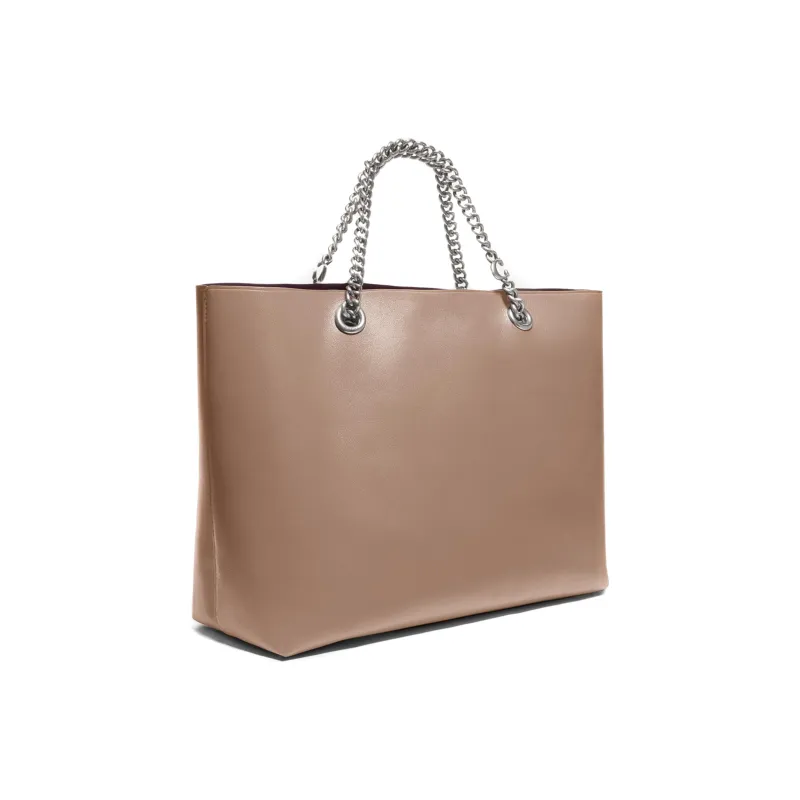 COACH Central Calfskin Tote Bag Shopping Bag Shoulder Bag Handbag Large Size Women's Taupe-2