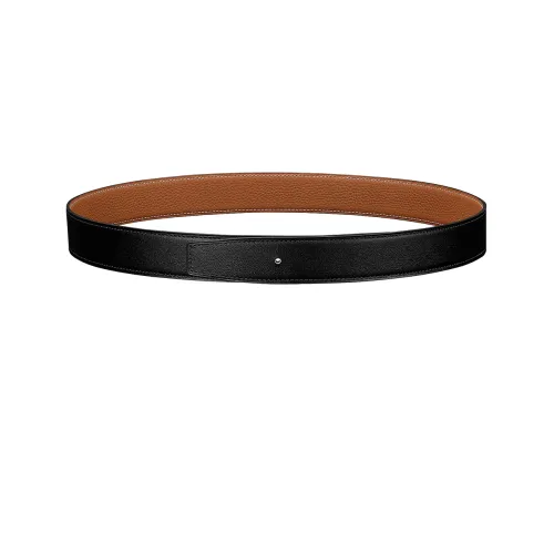 HERMES Leather Belts Women's Black/Brown