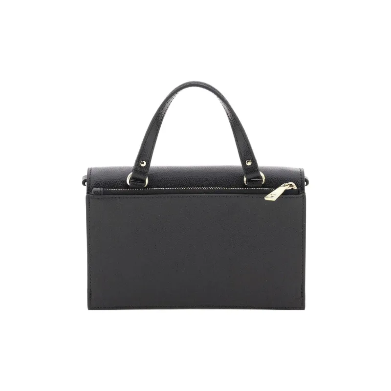 Furla 1927 Collection Textured Leather Shoulder Bag, Crossbody Bag, Handbag Tubas Women's Black-1