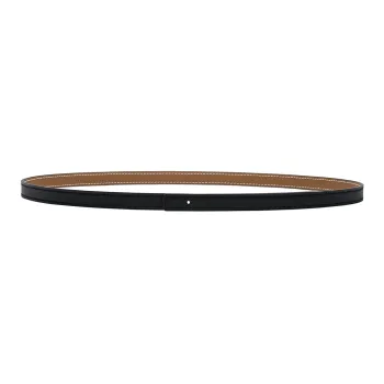 HERMES Minimalist Style Fashion Versatile Smooth Buckle Leather Belts Women's Width: 1.3cm