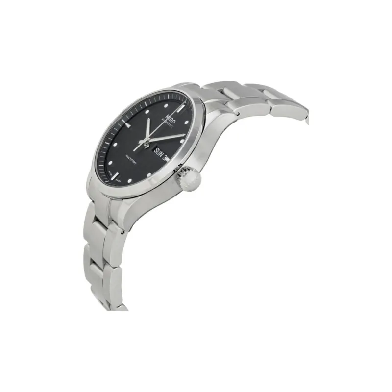 MIDO Helm Automatic Mechanical Movement Men's Watches Watch 38mm Black Dial Stainless Steel Case Stainless Steel Strap-1