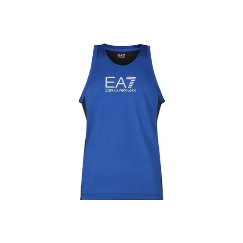 EMPORIO ARMANI Tank Tops Men Dark Blue