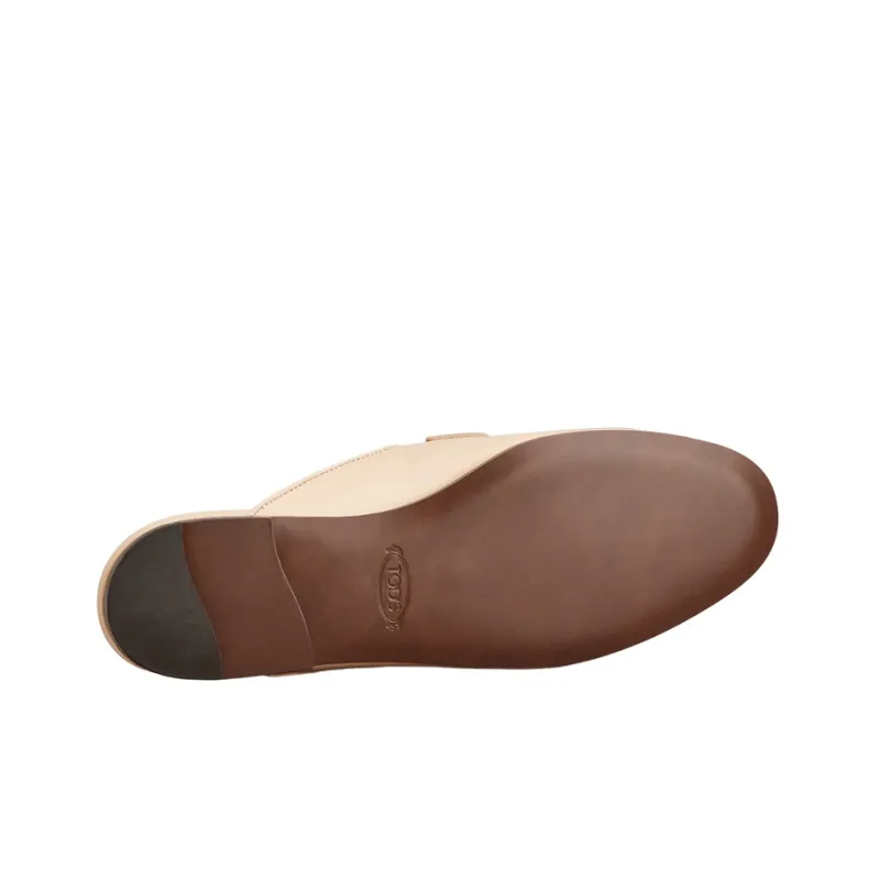 TOD'S Logo plaque Leather Mules-4