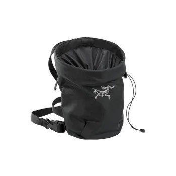 Arcteryx Nylon Chalk Bag, Storage Bag, Bucket Bag, Fanny Pack, Shoulder Bag, Crossbody Bag Tubas Unisex Black
