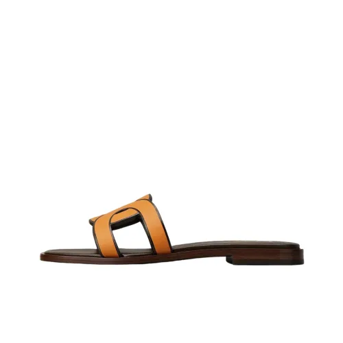 TOD'S Leather Logo Strap Sandals