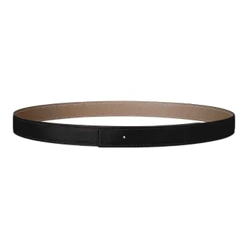 HERMES Swift And Epsom Leather Belts Women's Black