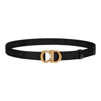 DIOR Minimalist Casual Fashion Versatile Smooth Buckle Belt Kids' Black
