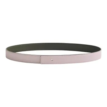 HERMES Leather Belts Women's Pink/Black