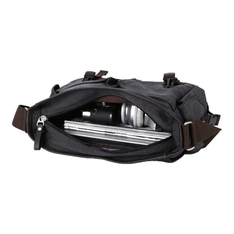 RIOREX Canvas Messenger Bag Canvas Bag Shoulder Bag Crossbody Bag Regular Unisex Multicolor-3