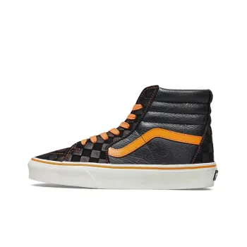 Miro&Wujo x Vans SK8 Year Of The Rabbit Limited Anti Slip Wear Resistant High Top Skateboard Shoes Unisex Black Orange