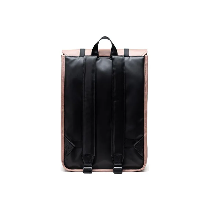 Herschel Cow Leather Backpack Large Size Unisex Gray Rose-3