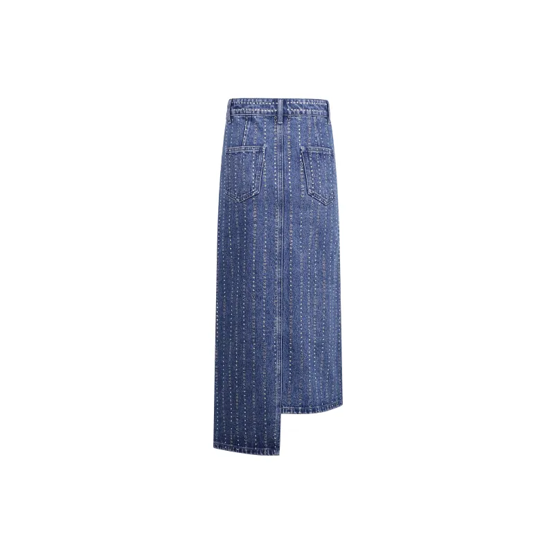 Valeria Obbaco Denim Short Skirts Women's Blue-1