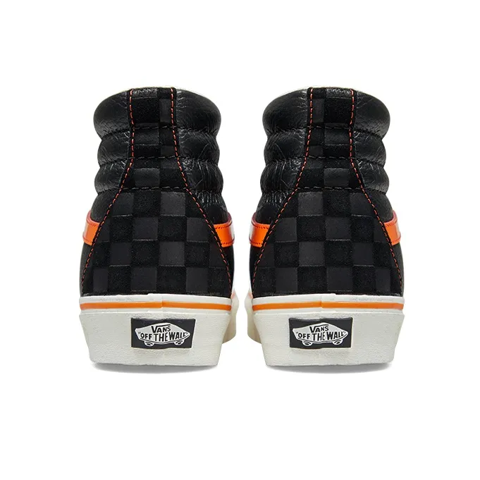 Miro&Wujo x Vans SK8 Year Of The Rabbit Limited Anti Slip Wear Resistant High Top Skateboard Shoes Unisex Black Orange-3