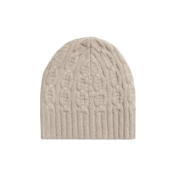 HERMES Beanies Unisex Beige