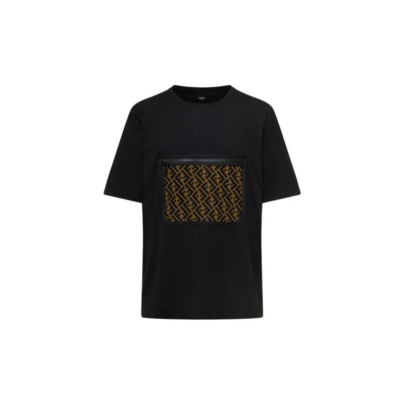 FENDI T Shirts Men Black-0