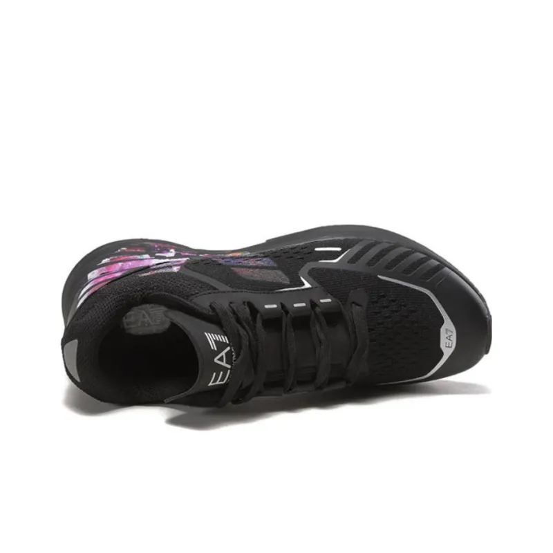 EMPORIO ARMANI EA7 Low-Top Sports Casual Shoes Unisex Black-4