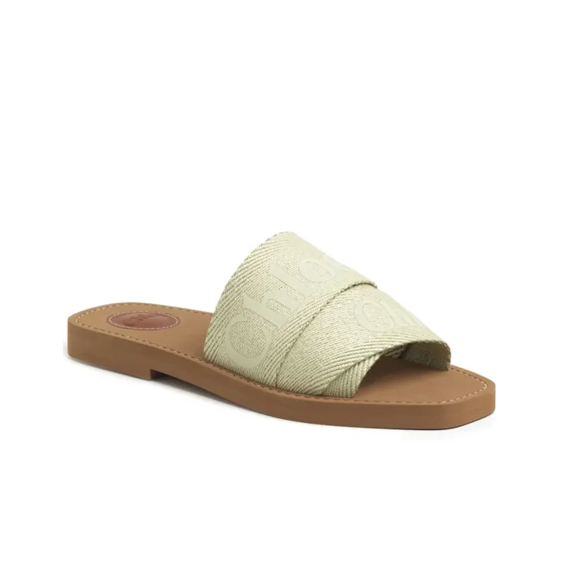 Chloe Quiet Slide Slippers Women's Green-2